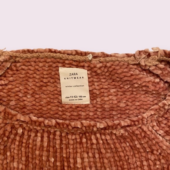Zara | Girl’s | Knit Pink Sweater | Size: 11-12 - Picture 8 of 9